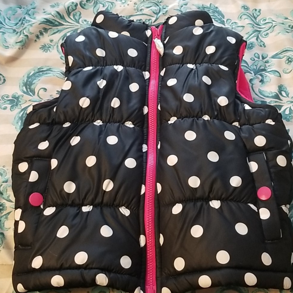 Girls 3t Carters fleece and fur lined vest